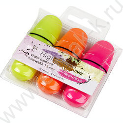 Текстовыделитель /набор  3цв/ 1-5мм косой Primavera Mini /желтый, розовый, оранжевый NEW | Фото 2