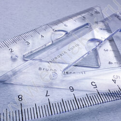 Геометрический набор 4предм BLACK EXCELLENCE.Русалка /транспортир,линейка,два треугольника NEW | Фото 6