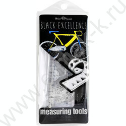 Геометрический набор 4предм BLACK EXCELLENCE.Bike /транспортир,линейка,два треугольника NEW | Фото 1