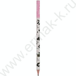 Набор Ручка шар HappyWrite 0,5мм+карандаш ч/гр НВ HappyGraphix Панды NEW | Фото 4