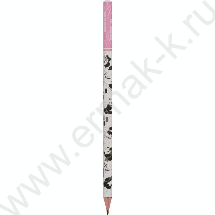 Набор Ручка шар HappyWrite 0,5мм+карандаш ч/гр НВ HappyGraphix Панды NEW | Фото 4