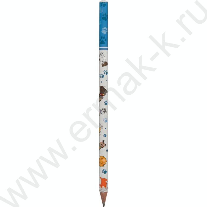 Набор Ручка шар HappyWrite 0,5мм+карандаш ч/гр НВ HappyGraphix Собаки NEW | Фото 3