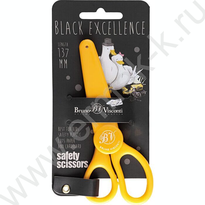 Ножницы 13,7см детские BLACK EXCELLENCE.Гуси /с защитным чехлом NEW | Фото 3