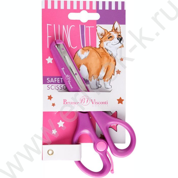Ножницы 13,5см детские Funcut.Корги /безопасные лезвия, возвратный механизм NEW | Фото 3