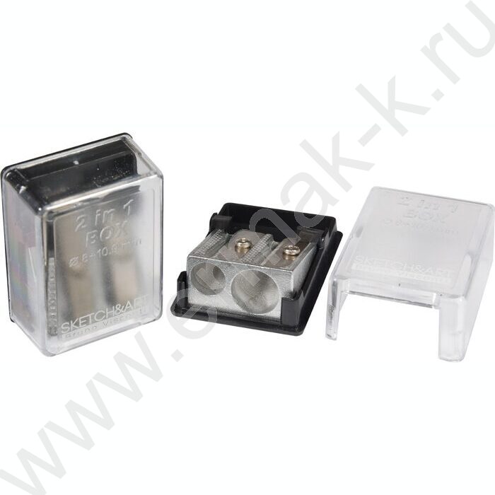 Точилка 2отв. пластик/с контейнером/ Sketch&Art NEW | Фото 1