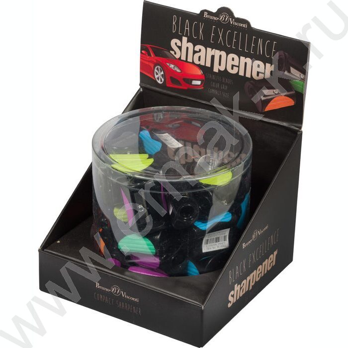 Точилка 1отв. пластик BLACK EXCELLENCE.Машина ассорти NEW | Фото 9