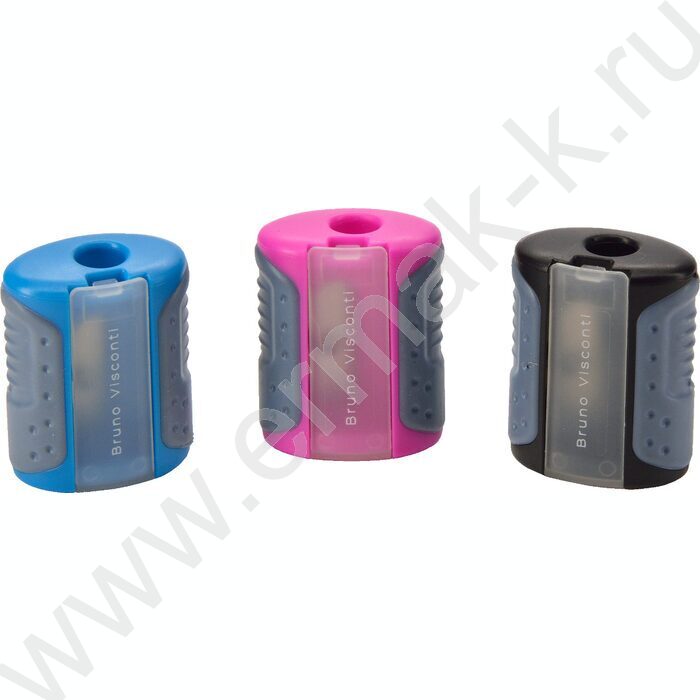 Точилка 1отв. пластик/с контейнером в пенале/ EASYSHARP ассорти NEW | Фото 1