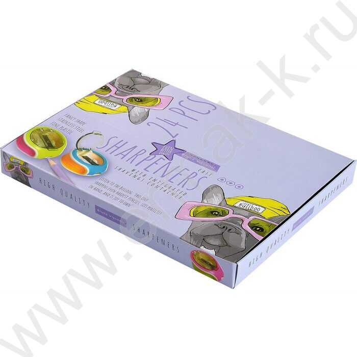 Точилка 1отв. пластик/с контейнером/ EASY.Бульдог ассорти NEW | Фото 4