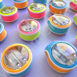 Точилка 1отв. пластик/с контейнером/ EASY.Бульдог ассорти NEW | Фото 6