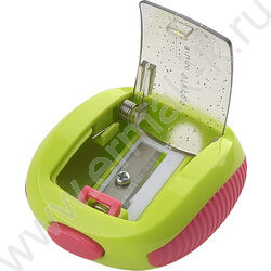 Точилка 1отв. пластик/с контейнером/ KIDS.Кошка с бантиком ассорти NEW | Фото 3