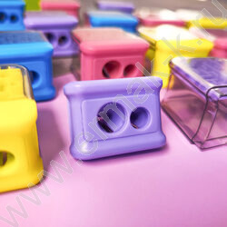 Точилка 2отв. пластик/с контейнером/ EASYSHARP.Лабиринт ассорти NEW | Фото 8