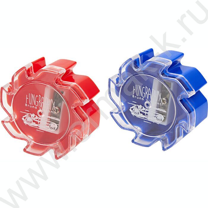 Точилка 1отв. пластик/с контейнером/ FUN ассорти NEW | Фото 1