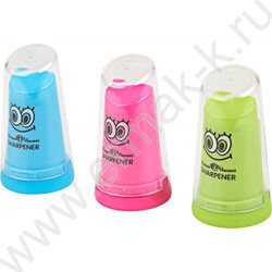 Точилка 1отв. пластик/с контейнером/ Монстрики ассорти NEW | Фото 1