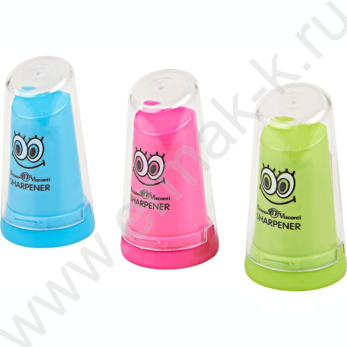 Точилка 1отв. пластик/с контейнером/ Монстрики ассорти NEW | Фото 1
