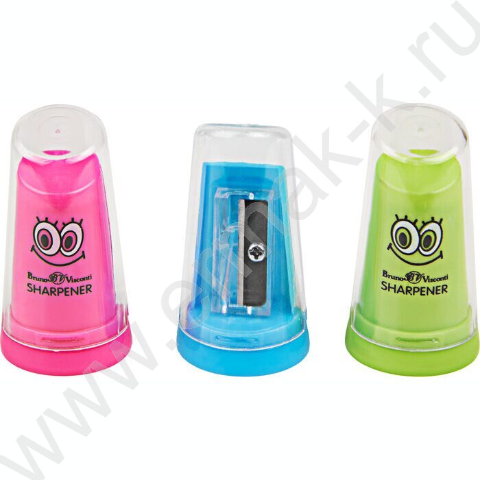 Точилка 1отв. пластик/с контейнером/ Монстрики ассорти NEW | Фото 2