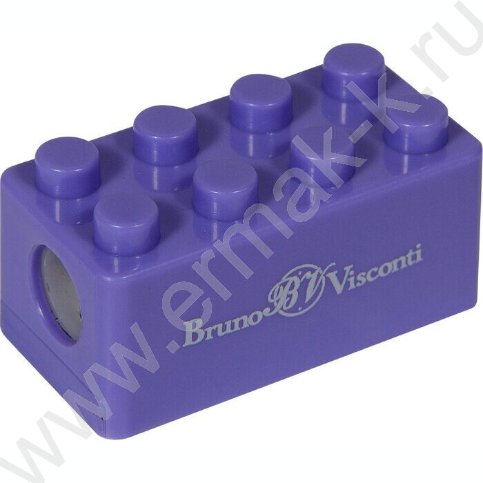 Точилка 1отв. пластик/с контейнером/ EASYSHARP.Лего ассорти NEW | Фото 1