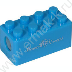 Точилка 1отв. пластик/с контейнером/ EASYSHARP.Лего ассорти NEW | Фото 2