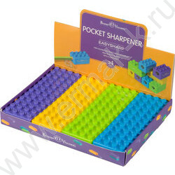 Точилка 1отв. пластик/с контейнером/ EASYSHARP.Лего ассорти NEW | Фото 7