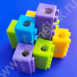 Точилка 1отв. пластик/с контейнером/ EASYSHARP.Лего ассорти NEW | Фото 9