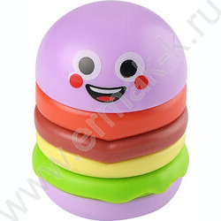 Точилка 1отв. пластик/с контейнером+ластик/ GOOD MOOD.Бургер ассорти NEW | Фото 4