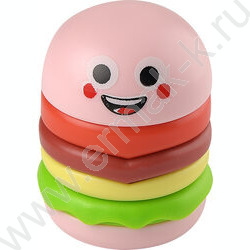 Точилка 1отв. пластик/с контейнером+ластик/ GOOD MOOD.Бургер ассорти NEW | Фото 5