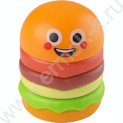 Точилка 1отв. пластик/с контейнером+ластик/ GOOD MOOD.Бургер ассорти NEW | Фото 6