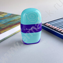 Точилка 2отв. пластик/с контейнером+ластик/ Фруктики ассорти NEW | Фото 8