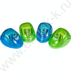 Точилка 1отв. пластик/с контейнером/ EASYSHARP.Космос ассорти NEW | Фото 1