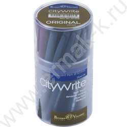 Ручка шар CityWrite.Original синяя 1мм /корпус SOFT TOUCH ассорти NEW | Фото 5