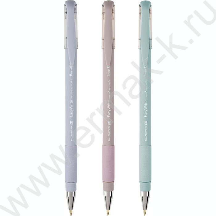 Ручка шар EasyWrite.Morandi синяя 0,5мм /корпус SOFT TOUCH ассорти NEW | Фото 1