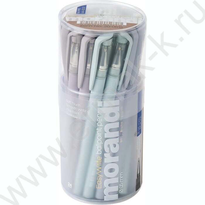 Ручка шар EasyWrite.Morandi синяя 0,5мм /корпус SOFT TOUCH ассорти NEW | Фото 5