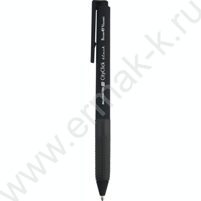 Ручка шар авт CityClick. Black синяя 1,0мм NEW | Фото 1