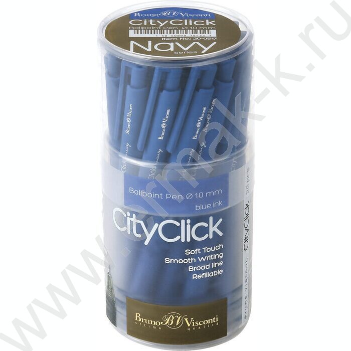 Ручка шар авт CityClick. Navy синяя 1,0мм NEW | Фото 5