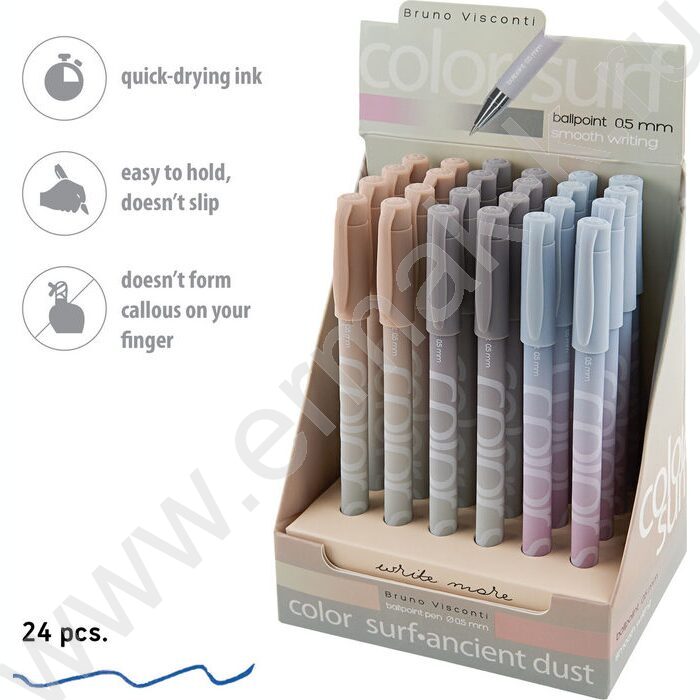 Ручка шар COLORSURF.MORANDI синяя 0,5мм /корпус SOFT TOUCH ассорти NEW | Фото 4