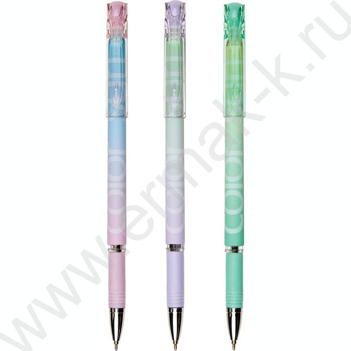 Ручка шар на масл.основе 0,5мм синяя COLORSURF.ZEFIR /корпус SOFT TOUCH ассорти NEW | Фото 1