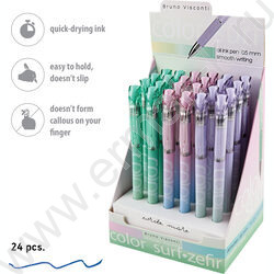 Ручка шар на масл.основе 0,5мм синяя COLORSURF.ZEFIR /корпус SOFT TOUCH ассорти NEW | Фото 5