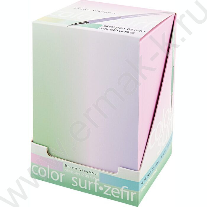 Ручка шар на масл.основе 0,5мм синяя COLORSURF.ZEFIR /корпус SOFT TOUCH ассорти NEW | Фото 6