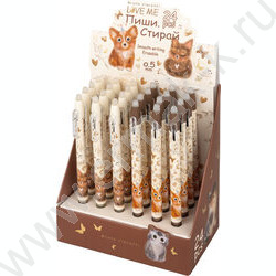 Ручка гелевая со стираемыми чернилами авт. синяя 0,5мм LOVE ME /корпус SOFT TOUCH NEW | Фото 7