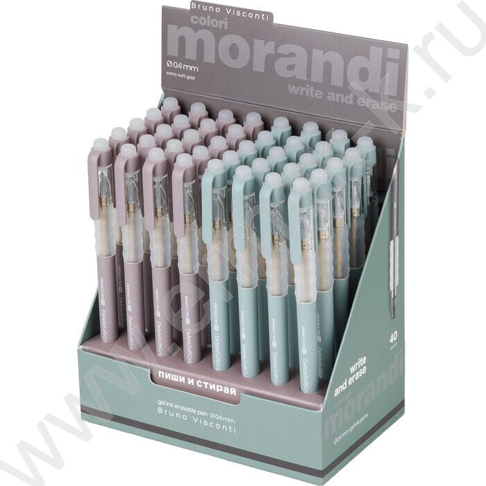 Ручка гелевая со стираемыми чернилами синяя 0,4мм DeleteSoftGrip. Morandi /корпус SOFT TOUCH асс NEW | Фото 8