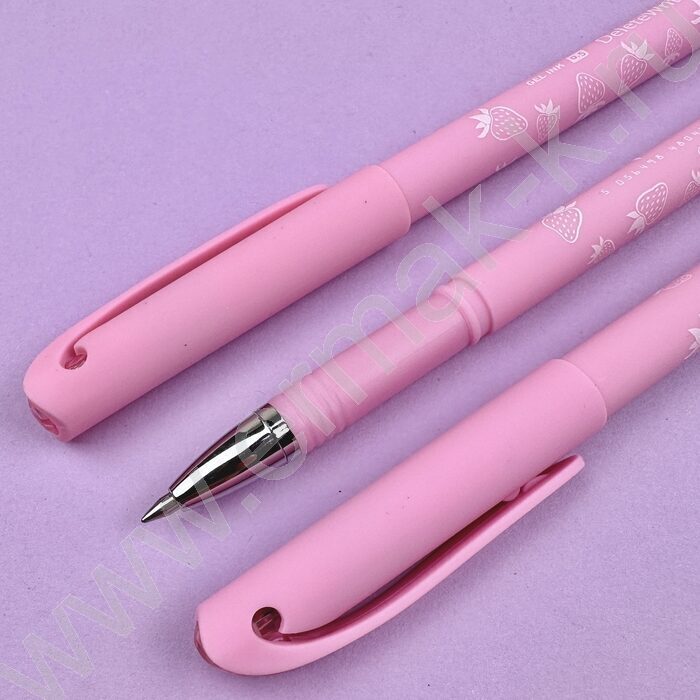 Ручка гелевая со стираемыми чернилами авт. синяя 0,5мм DeleteWrite Art. Клубничка розовая NEW | Фото 7