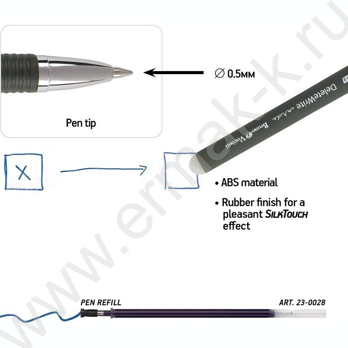Ручка гелевая со стираемыми чернилами синяя 0,5мм DeleteWrite.Verde NEW | Фото 3