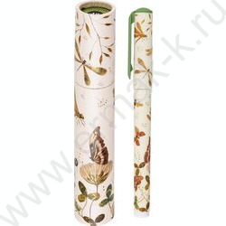 Ручка шар DreamWrite. Flora.Бабочки синяя 0,7мм /корпус SOFT TOUCH,туба NEW | Фото 3