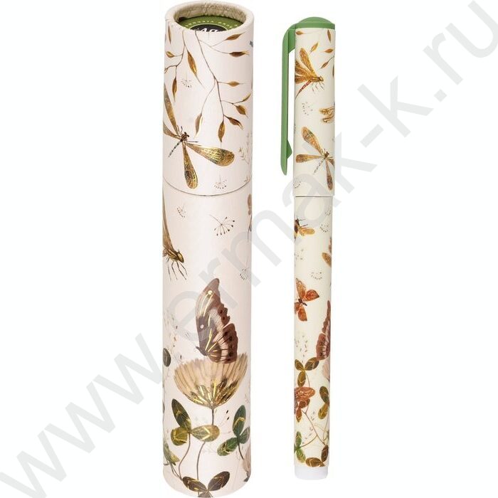 Ручка шар DreamWrite. Flora.Бабочки синяя 0,7мм /корпус SOFT TOUCH,туба NEW | Фото 3