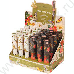 Ручка шар DreamWrite. Flora.Бабочки синяя 0,7мм /корпус SOFT TOUCH,туба NEW | Фото 8