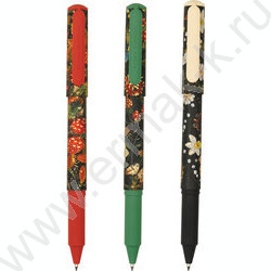 Ручка шар DreamWrite. Flora.Black night forest синяя 0,7мм /корпус SOFT TOUCH,туба NEW | Фото 1