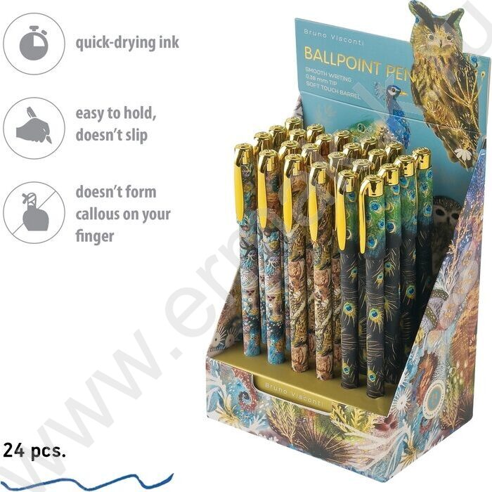 Ручка шар HappyWrite.Fauna синяя 0,38мм /корпус SOFT TOUCH NEW | Фото 4