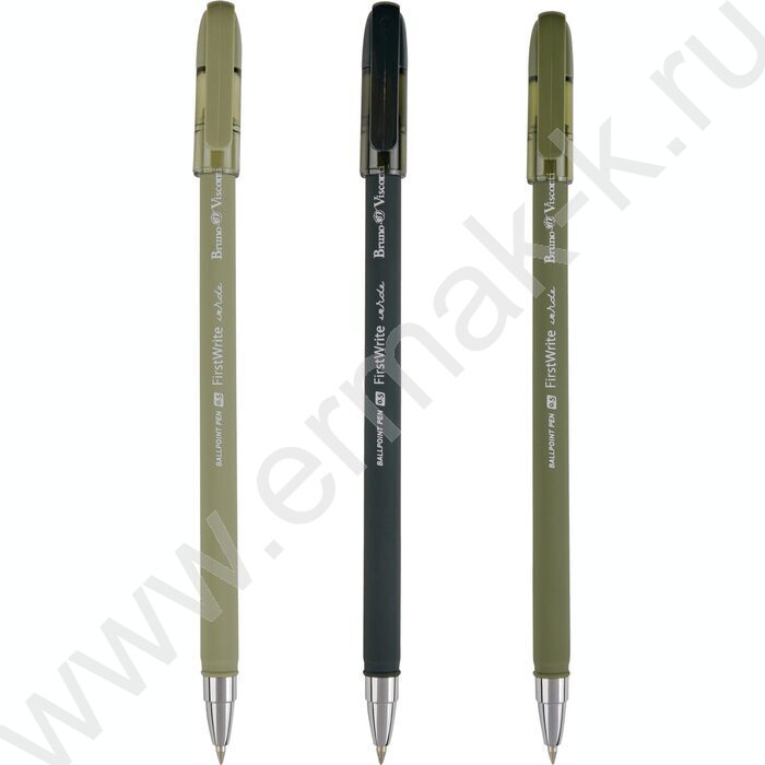 Ручка шар FirstWrite. Verde синяя 0,5мм /корпус SOFT TOUCH ассорти NEW | Фото 1