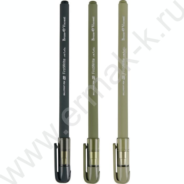 Ручка шар FirstWrite. Verde синяя 0,5мм /корпус SOFT TOUCH ассорти NEW | Фото 2