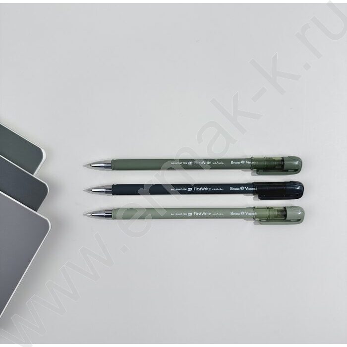 Ручка шар FirstWrite. Verde синяя 0,5мм /корпус SOFT TOUCH ассорти NEW | Фото 6