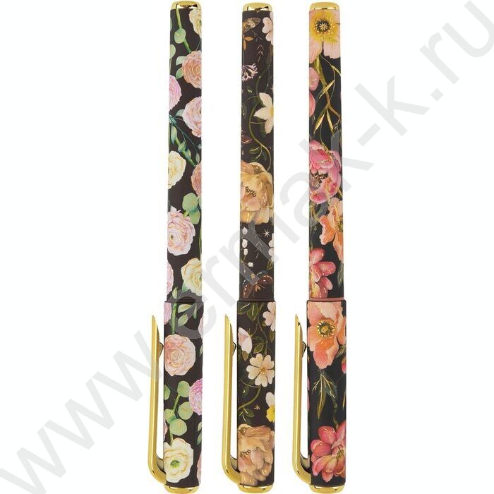 Ручка шар на масл.основе 0,7мм синяя FLORA.BLACK NIGHT /корпус SOFT TOUCH NEW | Фото 2